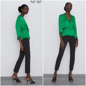 🔥🌠 - Zara satin wrap blouse